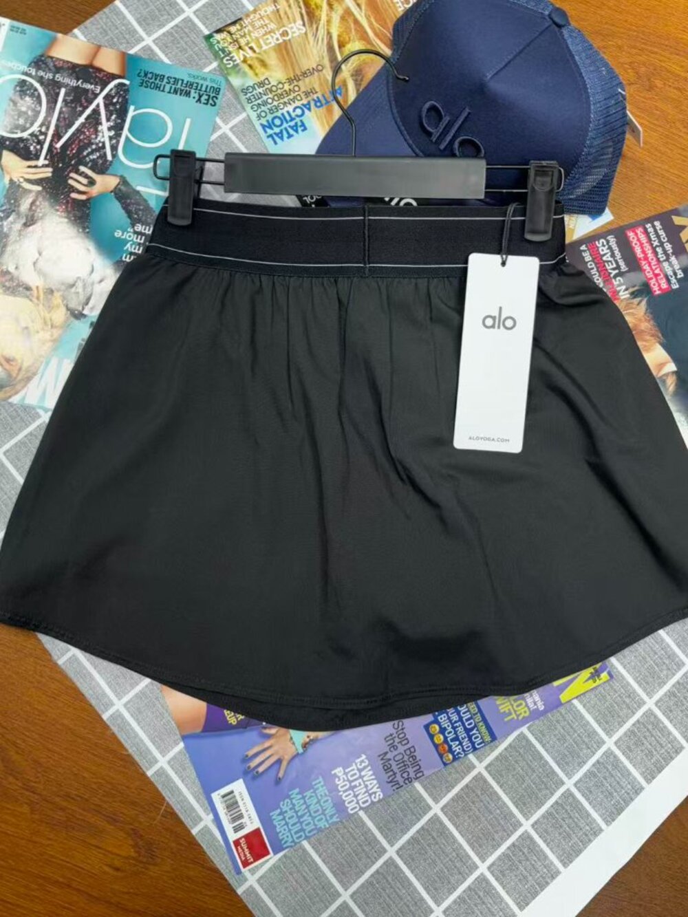NWT🏷️ALO Yoga tennis skirt classic black versatile style 🖤 - Picture 4 of 8